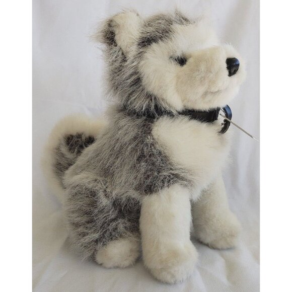 Husqvarna Husky Wolf Dog Plush Puppy Gray Stuffed Toy Limited Ed Vintage Promo - Picture 1 of 8